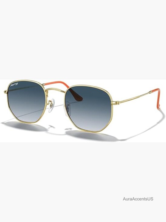 Classic Polarized Vintage Polygon Square Sunglasses Metal Frame main image 4